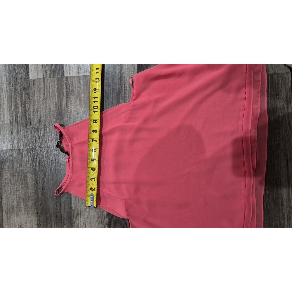 ZARA Basic Women’s Coral Sleeveless Blouse Top Size XS - Picture 10 of 10